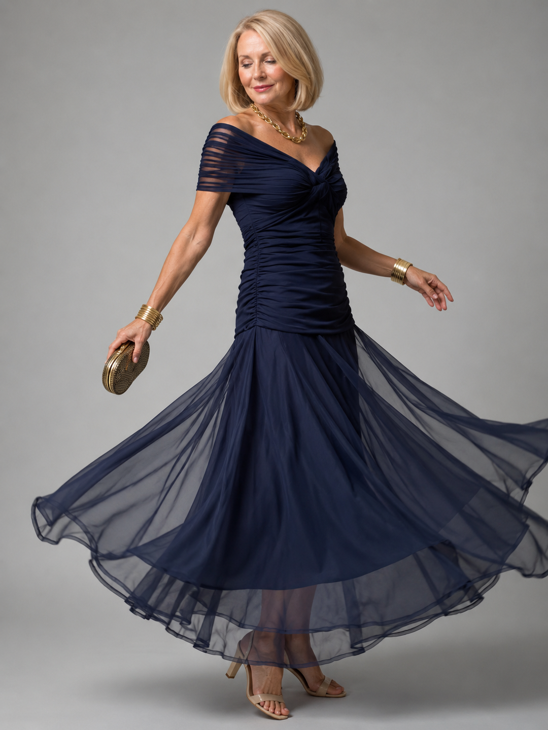 Evelina™ | Elegantes Maxi-Kleid mit Bauch-Optimierung