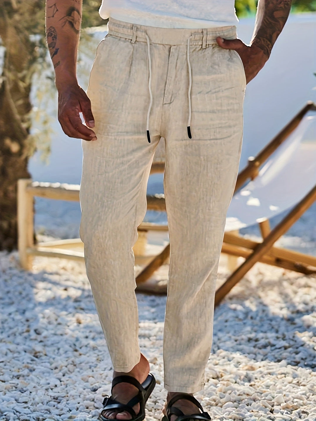 LAURENT MONACO | Herren-Hosen mit geradem Bein