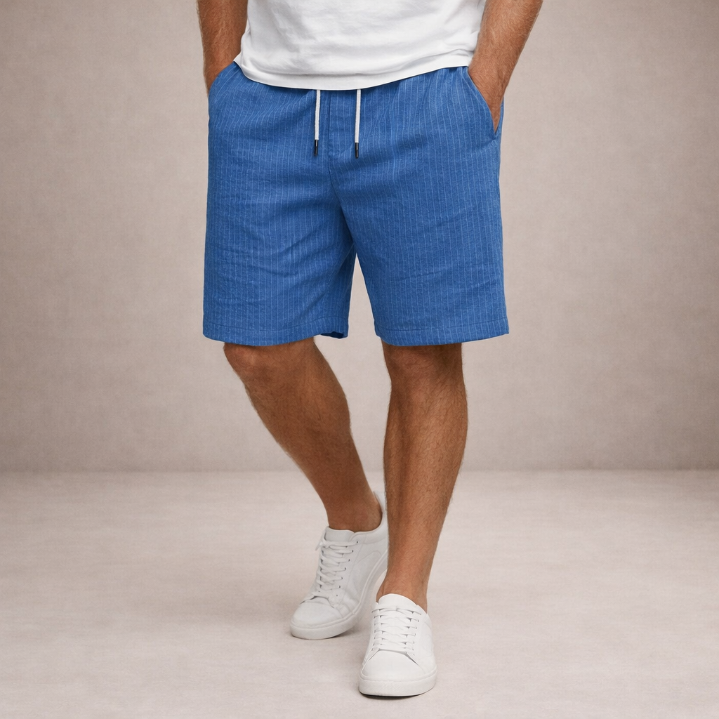 LAURENT MONACO | Herren Leinen-Sommershorts