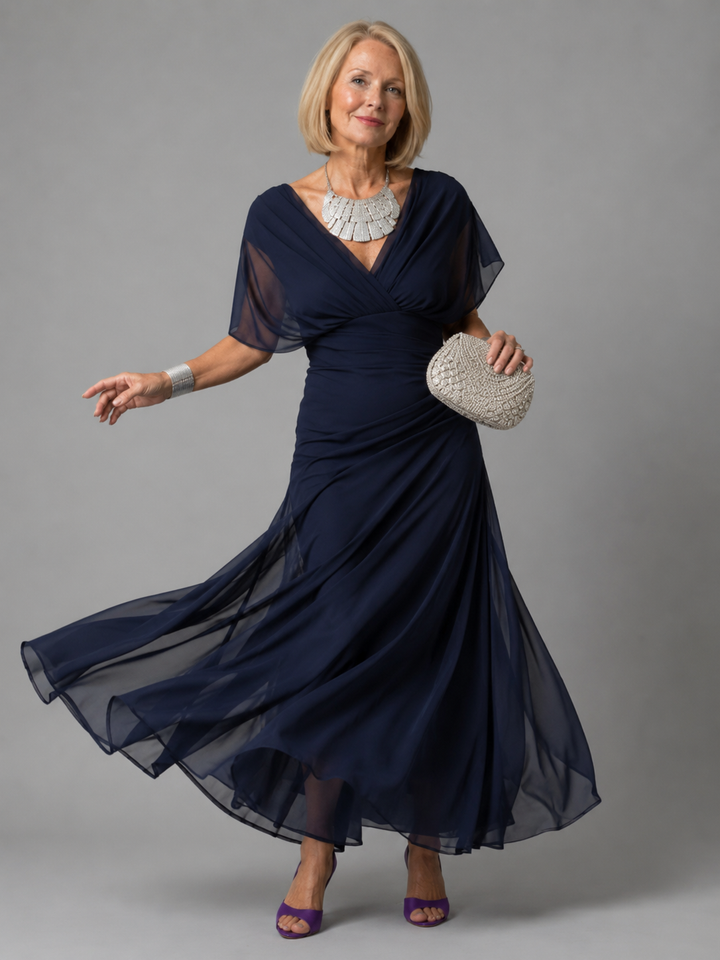Evelina™ | Elegantes Maxi-Kleid mit Bauch-Optimierung