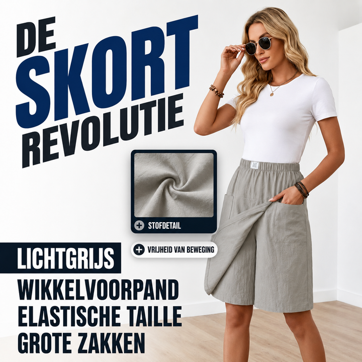 Britt™ | Elastischer Rock mit integrierten Shorts