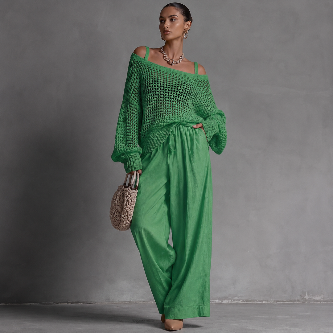 Clarisse™ | Off-Shoulder Two-Piece Set