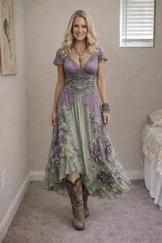 Jullia™ | Elegantes, vintage-inspiriertes Boho-Kleid