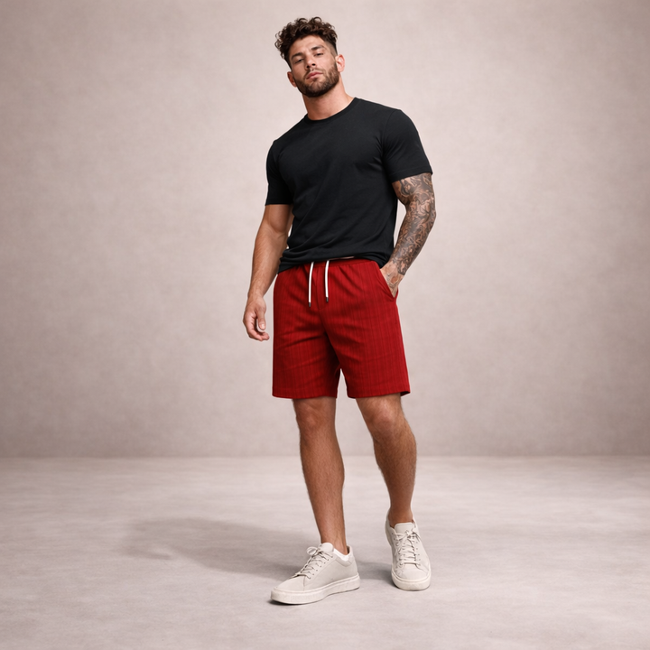 LAURENT MONACO | Herren Leinen-Sommershorts