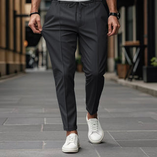 LAURENT MONACO | Herren Slim Fit Chinohose mit Kordel