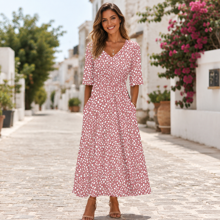 Tess™ | Elegantes Midi-Kleid mit figurschmeichelndem Design