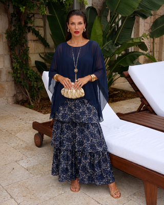Amélie™ | Elegantes Maxikleid aus Chiffon mit Bauchbedeckung