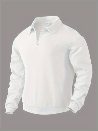 Rafael | Vintage-Zip-Pullover im geometrischen Design