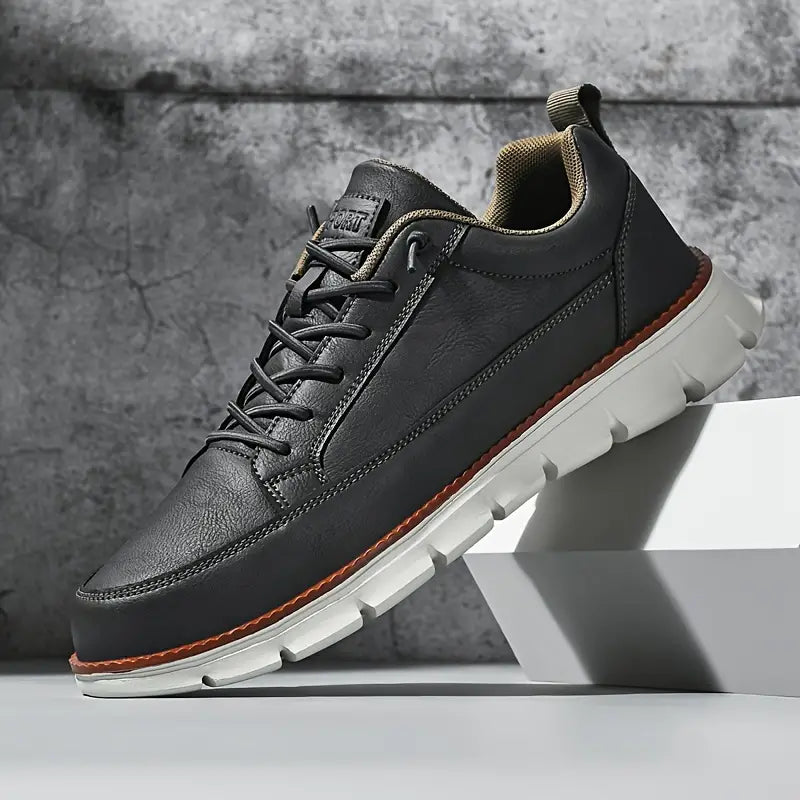 LAURENT MONACO | Ledersneaker mit zusätzlicher Unterstützung