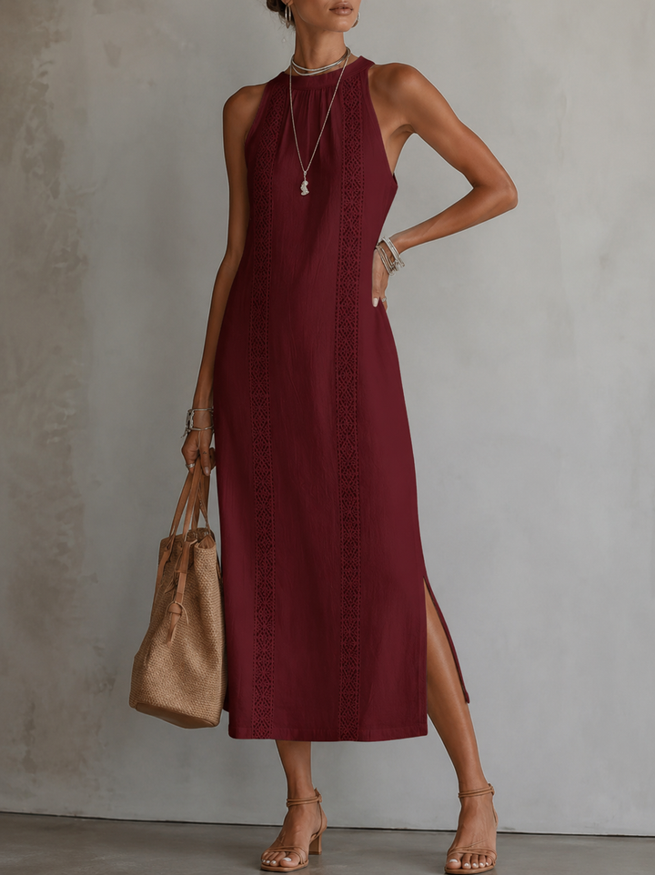 Marit™ | Luftiges, Bauchkaschierendes Besticktes Kleid