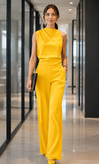 Mare™ | Ärmelloser Jumpsuit mit Weit geschnittenen Beinen
