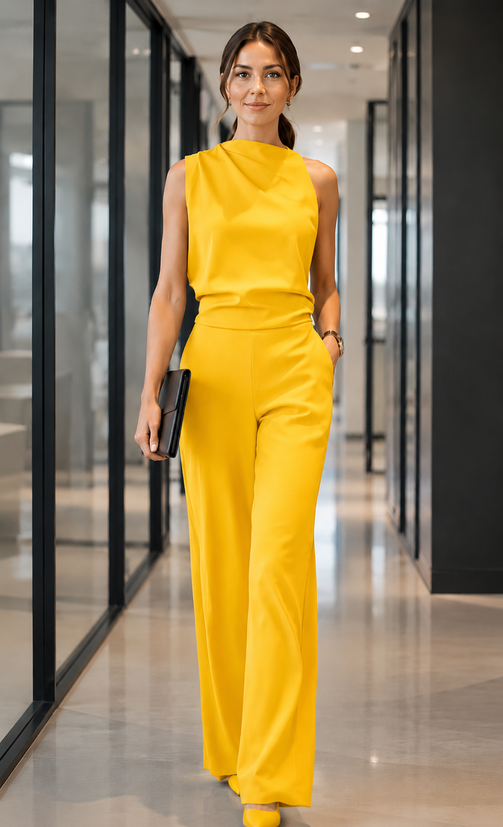 Mare™ | Ärmelloser Jumpsuit mit Weit geschnittenen Beinen