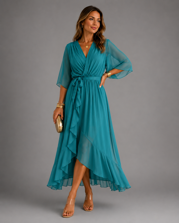 Isabelle™ | Flowy Chiffon Maxi Dress