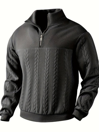 Roman | Stilvoller Vintage-Pullover mit Reißverschluss