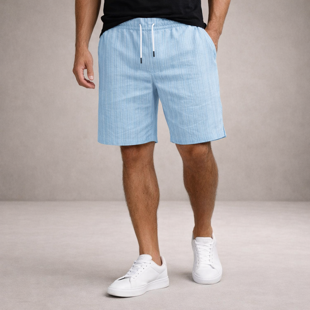 LAURENT MONACO | Herren Leinen-Sommershorts