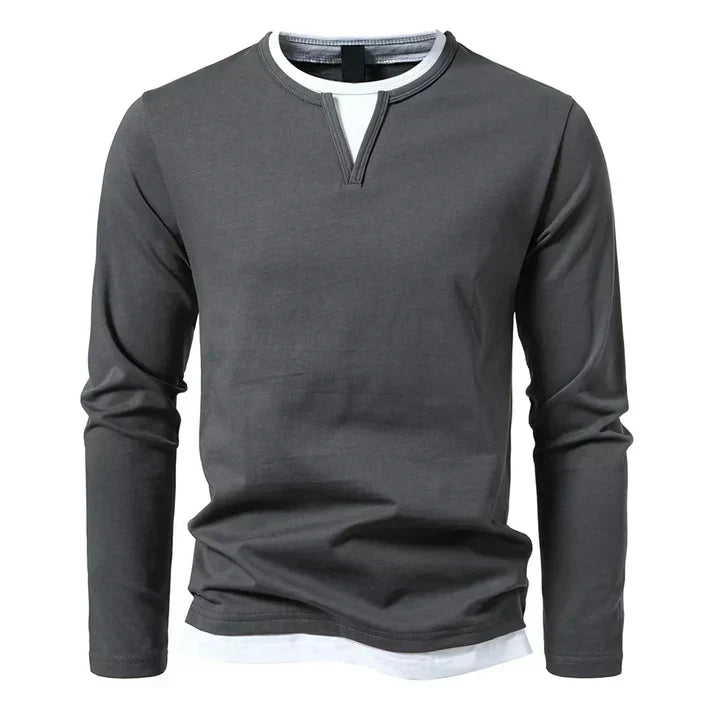 Alwin 1 Premium Long Sleeve Shirt | Combed Cotton