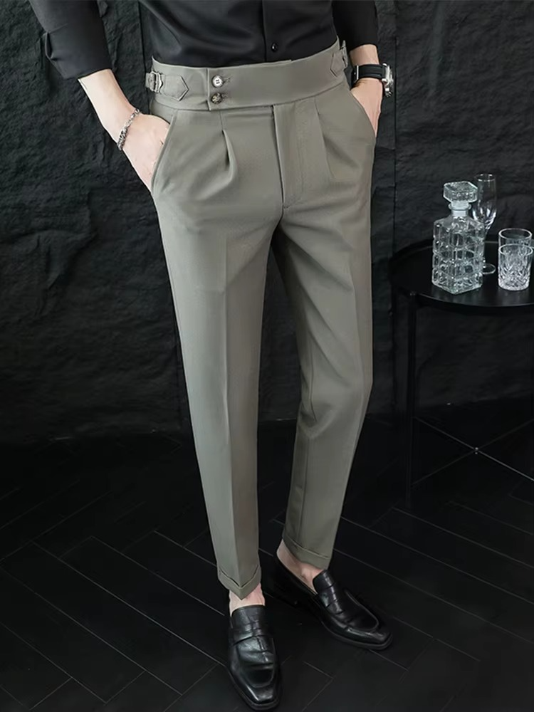LAURENT MONACO | Herren Hochtaillierte Hosen