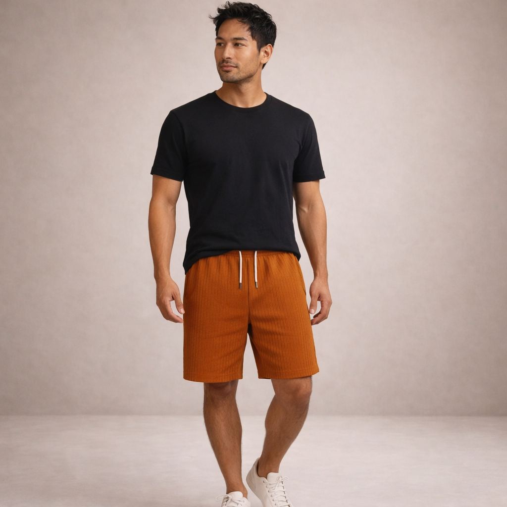 LAURENT MONACO | Herren Leinen-Sommershorts