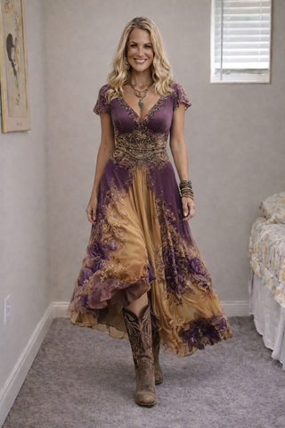 Jullia™ | Elegantes, vintage-inspiriertes Boho-Kleid