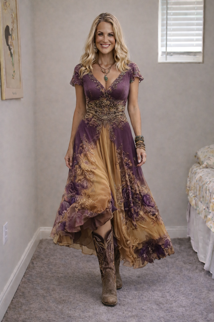 Jullia™ | Elegantes, vintage-inspiriertes Boho-Kleid