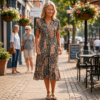 Moira™ | Stilvolles Midi-Kleid mit figurschmeichelndem Design