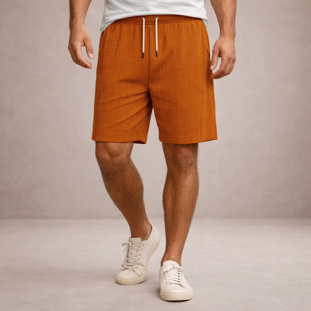 LAURENT MONACO | Herren Leinen-Sommershorts