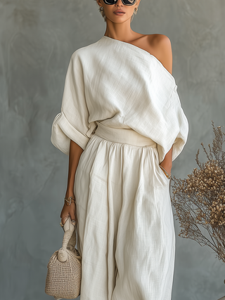 Amandine - Entspanntes Leinen-Mix-Set