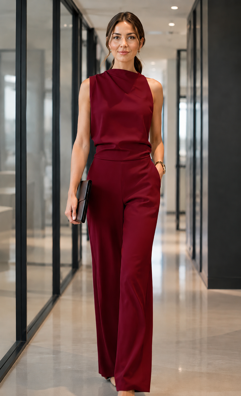Mare™ | Ärmelloser Jumpsuit mit Weit geschnittenen Beinen
