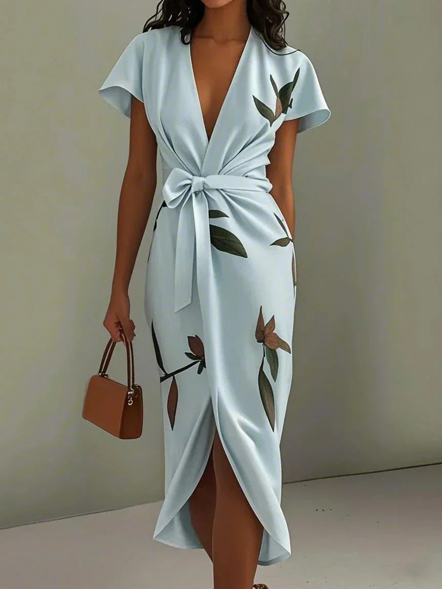 Kyra™ | Stilvolles Blumenmaxikleid
