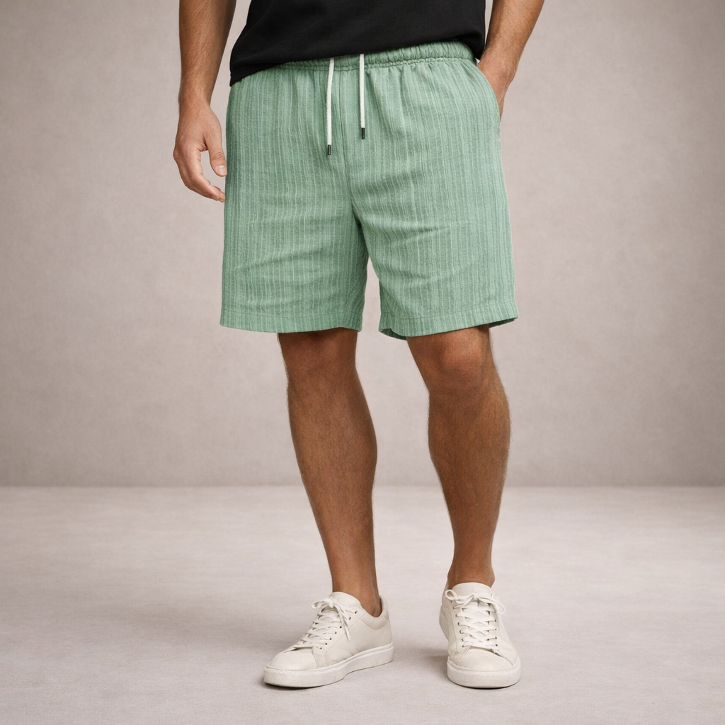 LAURENT MONACO | Herren Leinen-Sommershorts