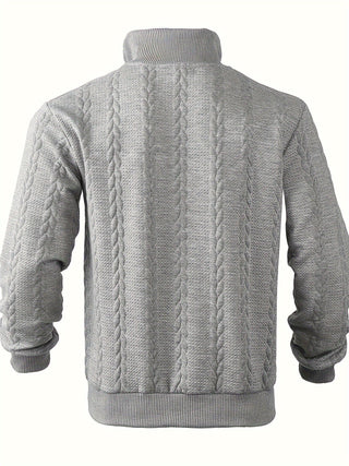 Roman | Stilvoller Vintage-Pullover mit Reißverschluss