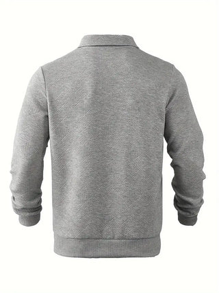 Rafael | Vintage-Zip-Pullover im geometrischen Design