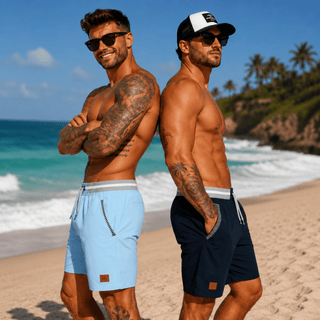 LAURENT MONACO | Herren Chino-Shorts mit Kordelzug