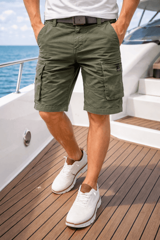 LAURENT MONACO | Herren Cargo-Shorts im Locker-Stil