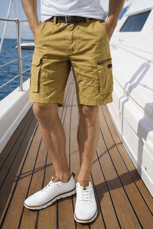 LAURENT MONACO | Herren Cargo-Shorts im Locker-Stil