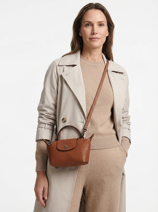 Compact Leather Tote Bag