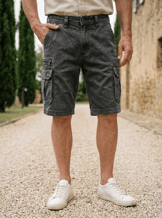 LAURENT MONACO | Herren Kurze Cargo-Jeans