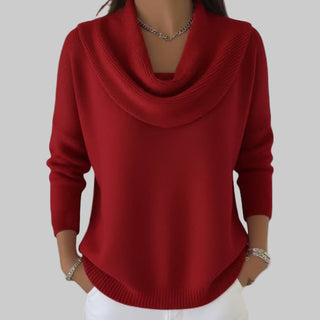 Teresa | Eleganter Cowl Neck Pullover mit mühelosem Stil