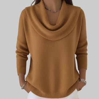 Teresa | Eleganter Cowl Neck Pullover mit mühelosem Stil