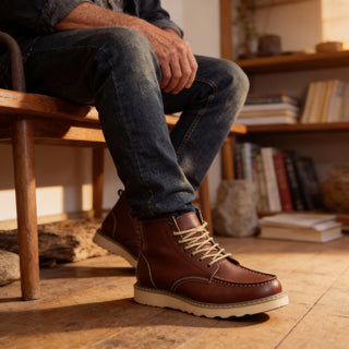 LAURENT MONACO | Klassische Herren-Stiefeletten mit Schnürung