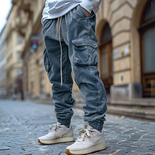 LAURENT MONACO | Elegante Cordhose mit Kordelzug