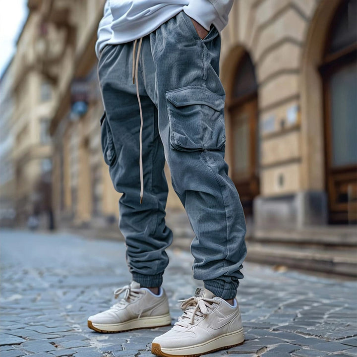 LAURENT MONACO | Elegante Cordhose mit Kordelzug