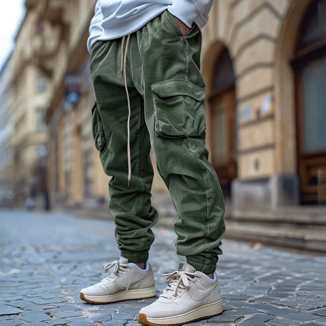 LAURENT MONACO | Elegante Cordhose mit Kordelzug