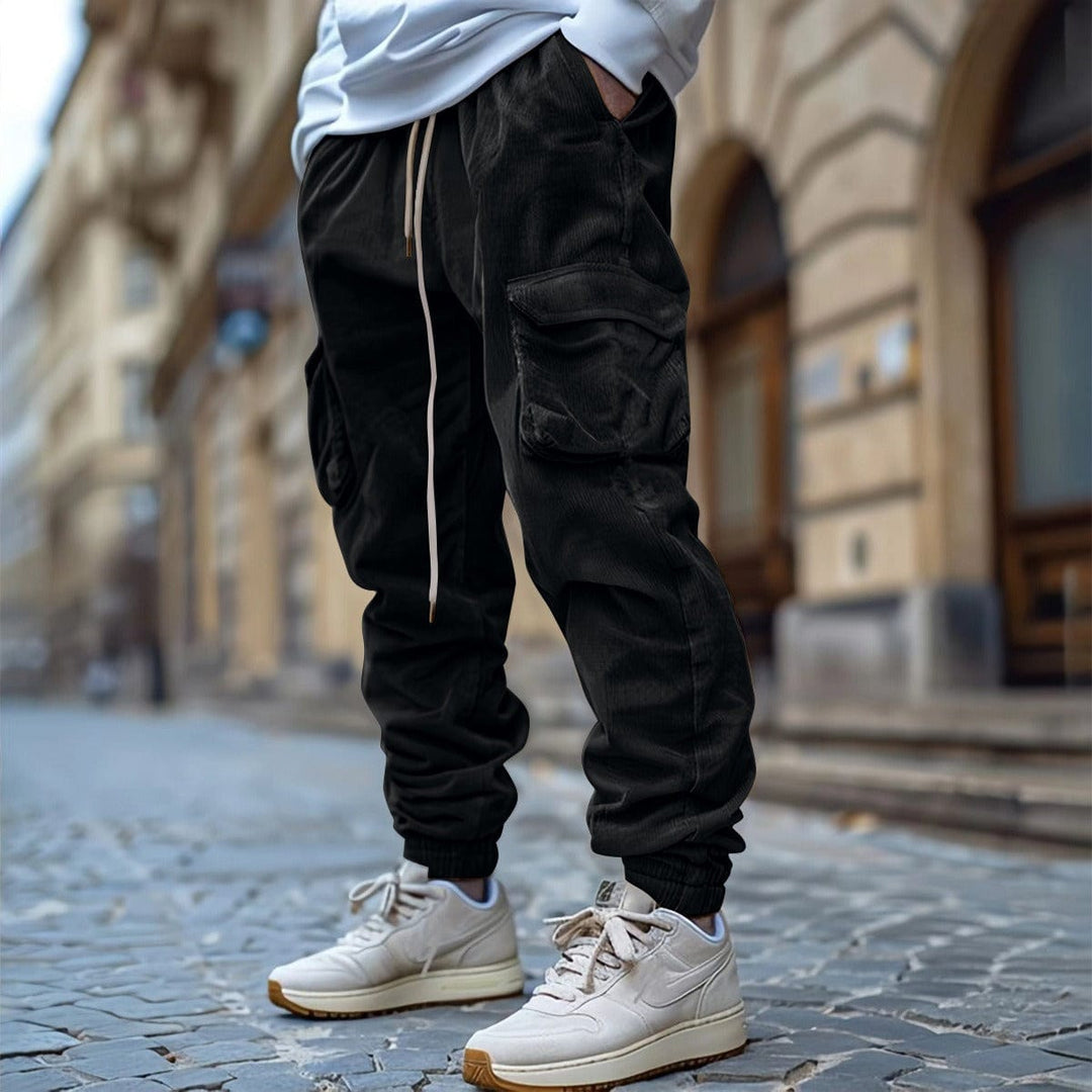 LAURENT MONACO | Elegante Cordhose mit Kordelzug