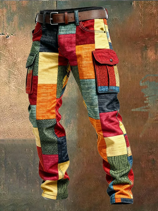 LAURENT MONACO | Herren Patchwork Cargo-Hose