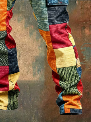 LAURENT MONACO | Herren Patchwork Cargo-Hose