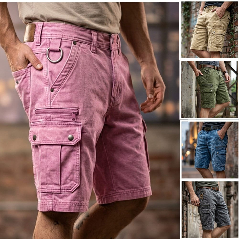 LAURENT MONACO | BOLD CARGO SHORTS FOR MEN