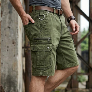 LAURENT MONACO | Herren Kurze Cargo-Jeans