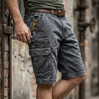 LAURENT MONACO | Herren Kurze Cargo-Jeans