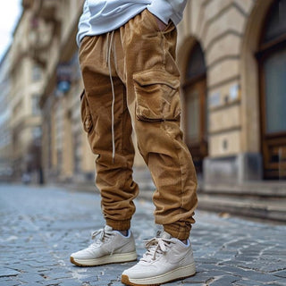 LAURENT MONACO | Elegante Cordhose mit Kordelzug